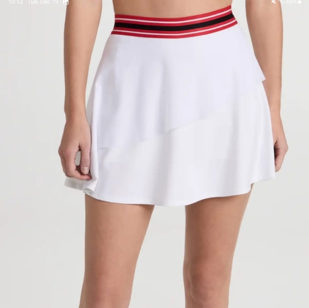 Eleven by Venus Williams  - Collegiate Tennis Skirt, white, size S